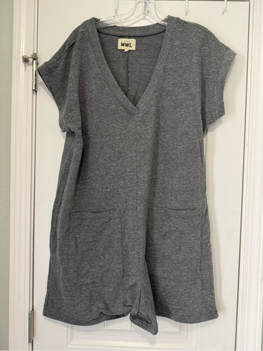Madewell Heather Gray Romper